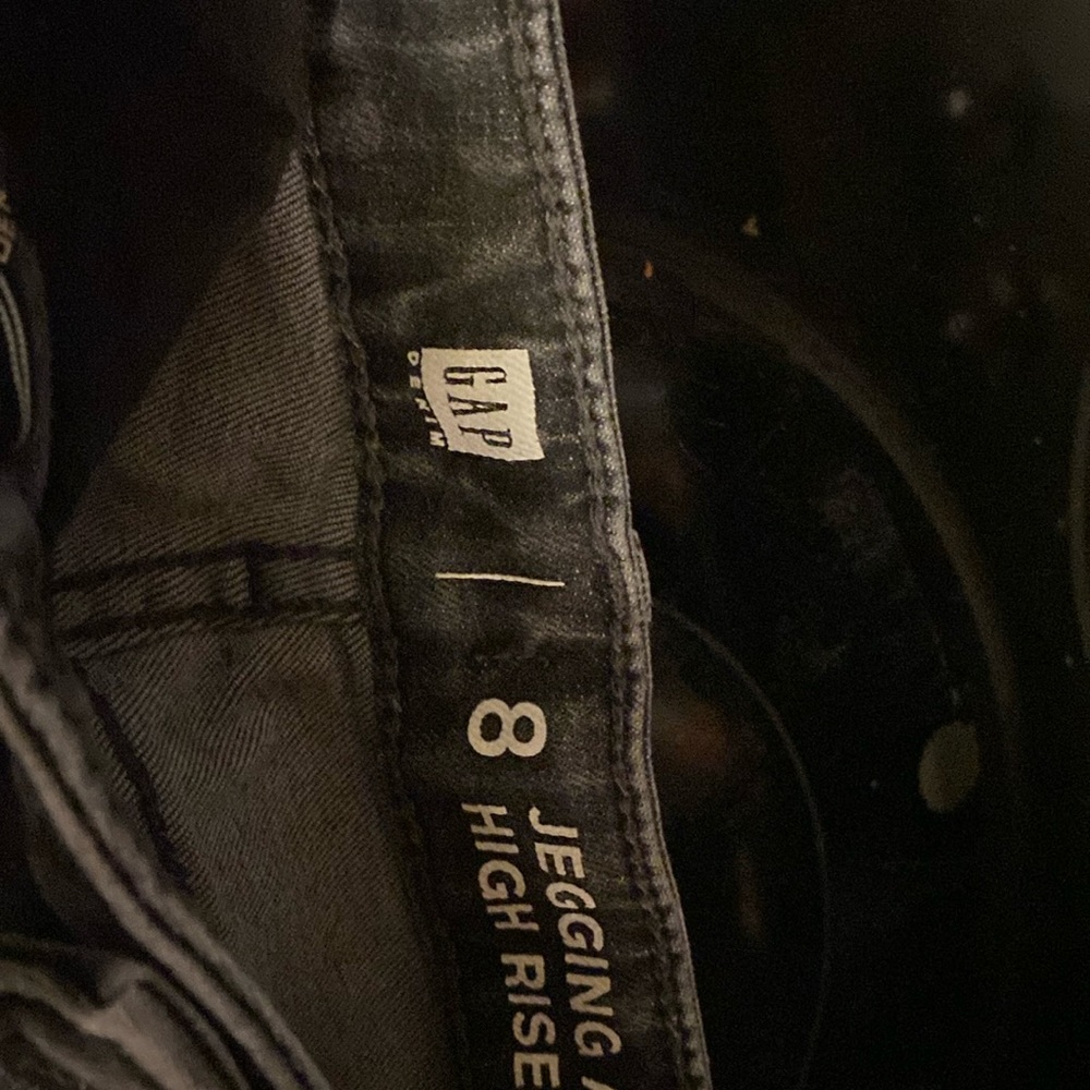 Girls size 8 black size 8 jeggings ankle high rise